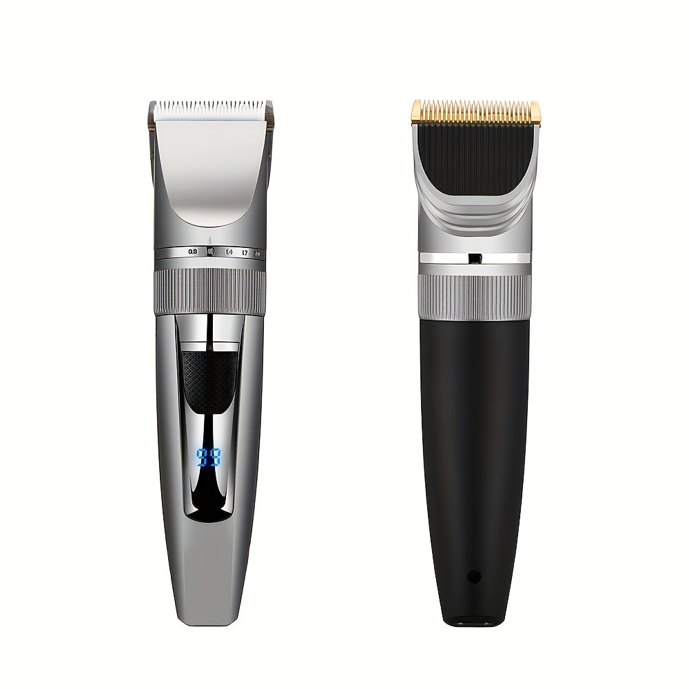 Professional electric hair clipper with cordless USB charging, suitable for hairdressers and stylists, with limited edition comb, Men's boyfriend gift, Father's Day gift