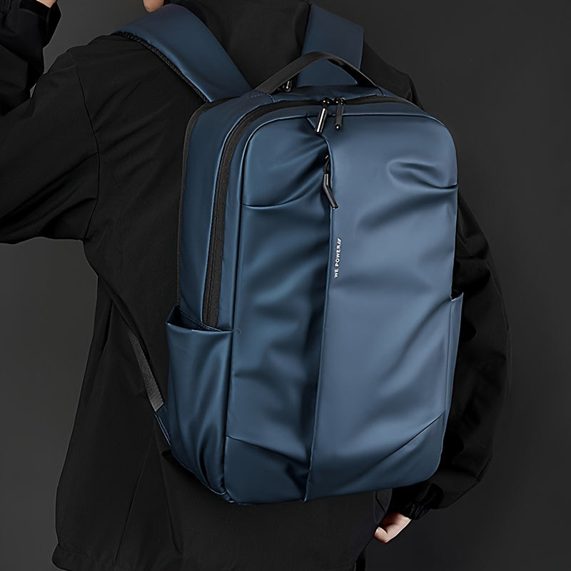 Tic-Tac-Toe Men'S Lightweight Large Capacity Backpack - Casual Minimalist Design with Multiple Compartments, Durable Fabric for Outdoor Travel, Commuting Work, Travel Backpack, Commuting Bag, Modern Backpack, Sturdy Constru