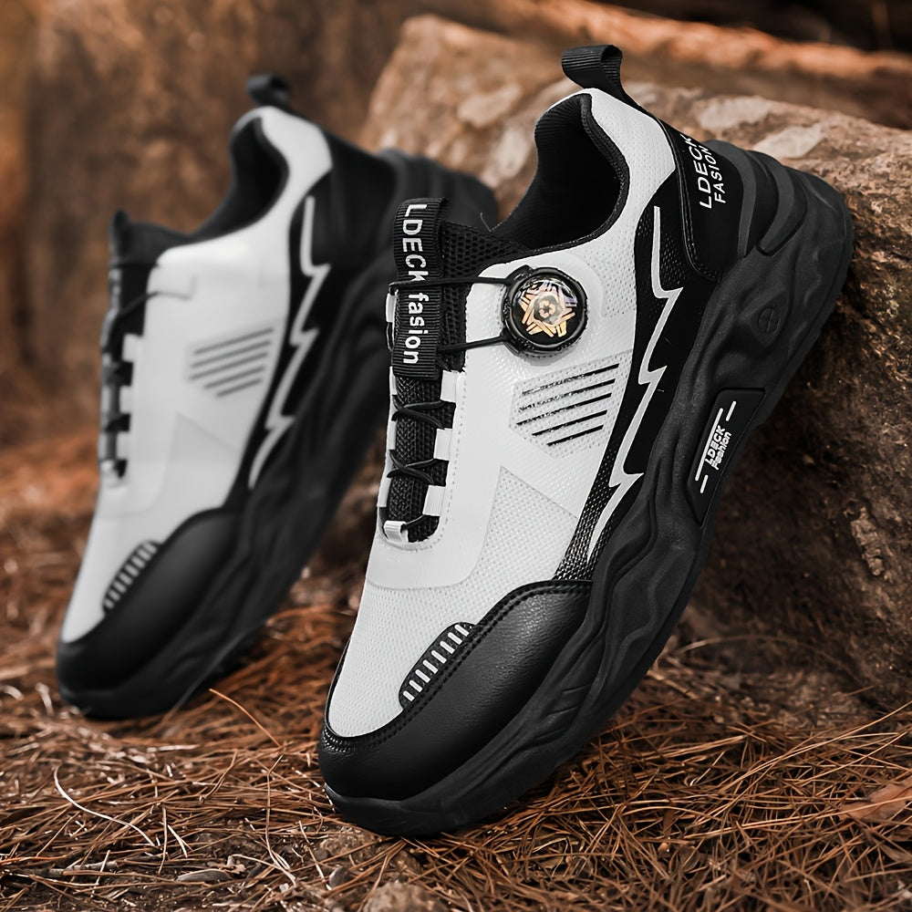 2025 Men'S Slip-Resistant Durable Fashionable Comfortable Height-Increasing Casual Skate Shoes, Low Top Round Toe Lace-Up with Fabric Inner PVC Sole for All Seasons, Street Style Casual Footwear Modern Look Sneakers Dur
