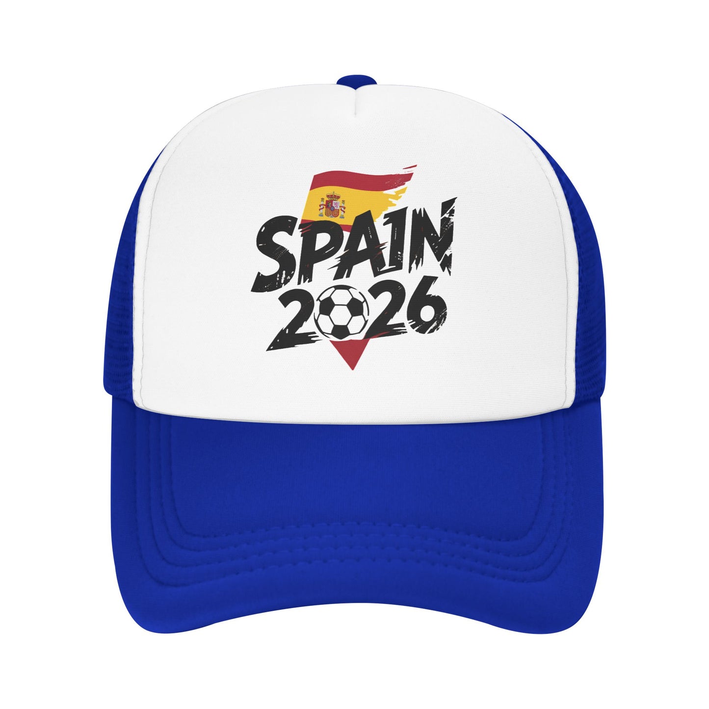 Spain Football Mesh Baseball Cap Unisex Lightweight Trucker Hat