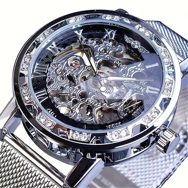 A Genuine Mechanical Watch With A Hollow Design For Men, A Stylish And Cool Famous Watch, A Tech-savvy And Luxurious Hot Sale Men's Watch, A Casual And Versatile Branded Wristwatch.
