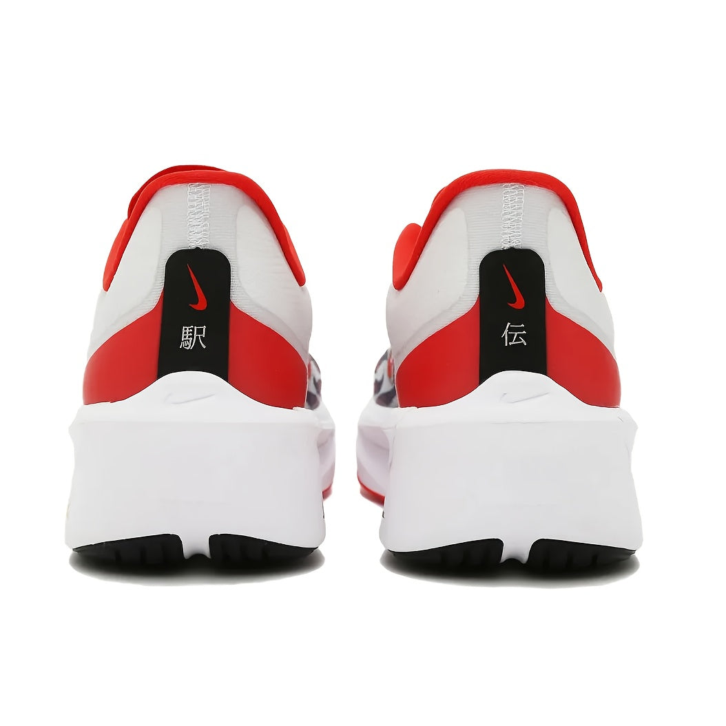 Nike Zoom Fly 6 Running Shoes - Lightweight Cushioned Athletic Sneakers with Zoom Air Technology, Low-Top Training Shoes for Men Women, All-Season Gym, Marathon, Casual Attire - White/Red Colorway (HQ3498-100), Sneakers, Ma
