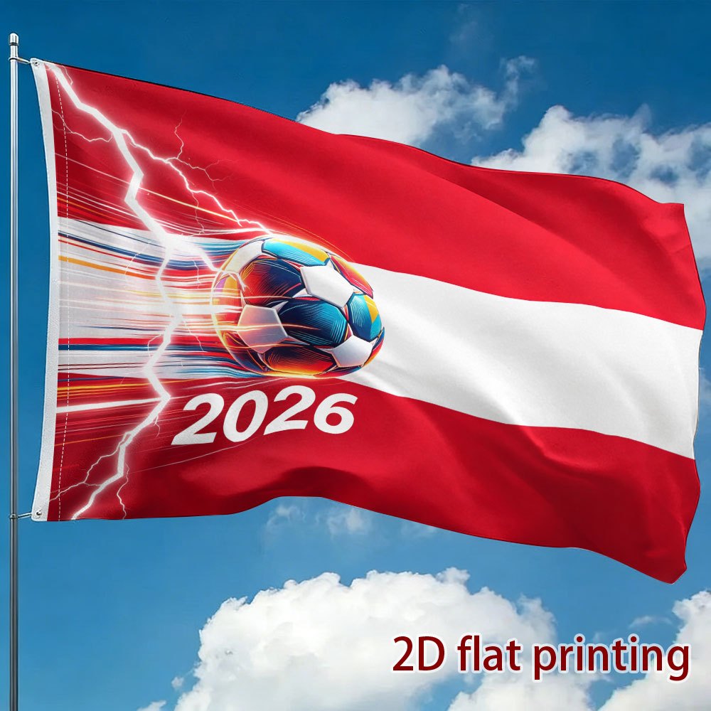 Austria 2026 Football Flag – Polyester Fan Decoration