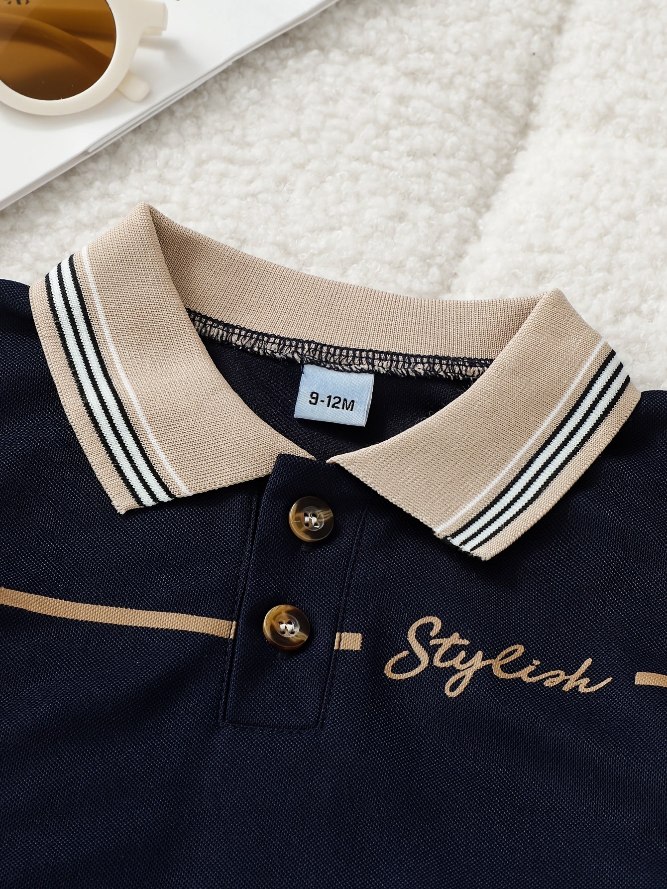 Boys' Summer Casual Polo Shirt & Lightweight Shorts Set