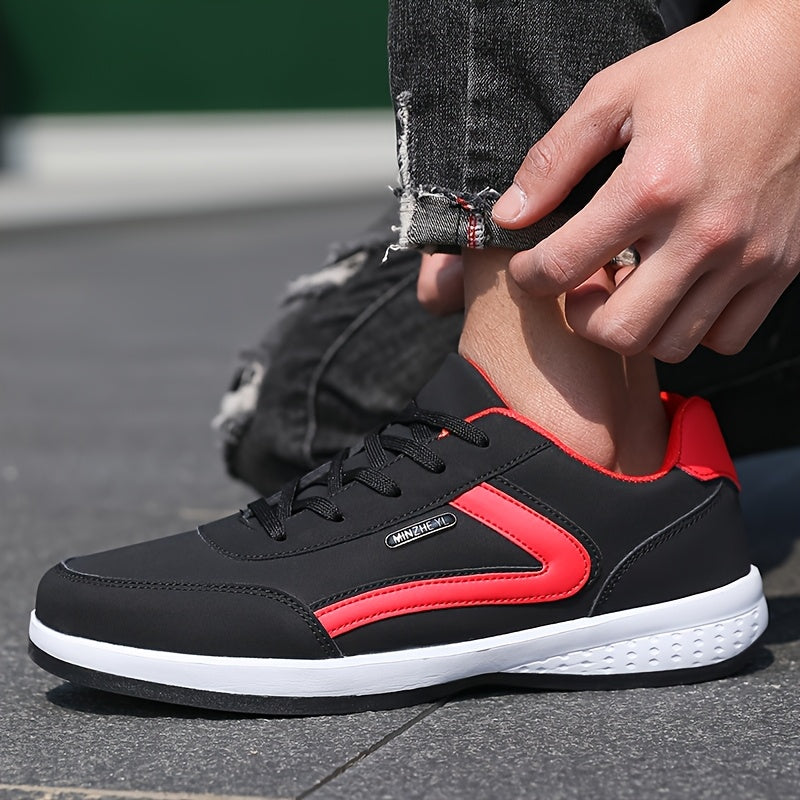 Men'S Classic British Style Casual Business Shoes - All-Season Solid Geometric Pattern, Low Top Lace-Up, Round Toe, Faux Upper, Fabric Inner, EVA TPR Sole, Comfortable Minimalist Design for Daily Outdoor Use, Everyday Com