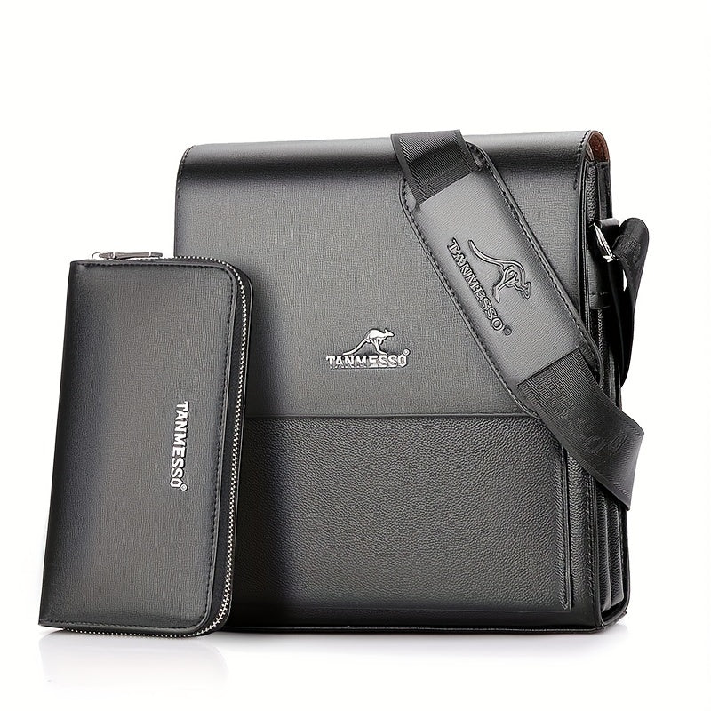 Double layered design Men's bag shoulder bag crossbody bag business bag Men's bag casual backpack small bag trendy bag suitable for travel and work