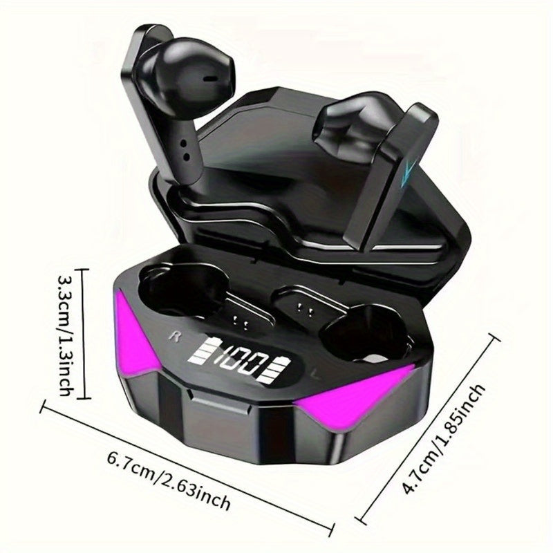 NEW X15 Earphones Bluetooth Wireless Gamer Headphones 65ms Low Latency Earbuds Fone Gamer Headset Gamer with Mic Handfree