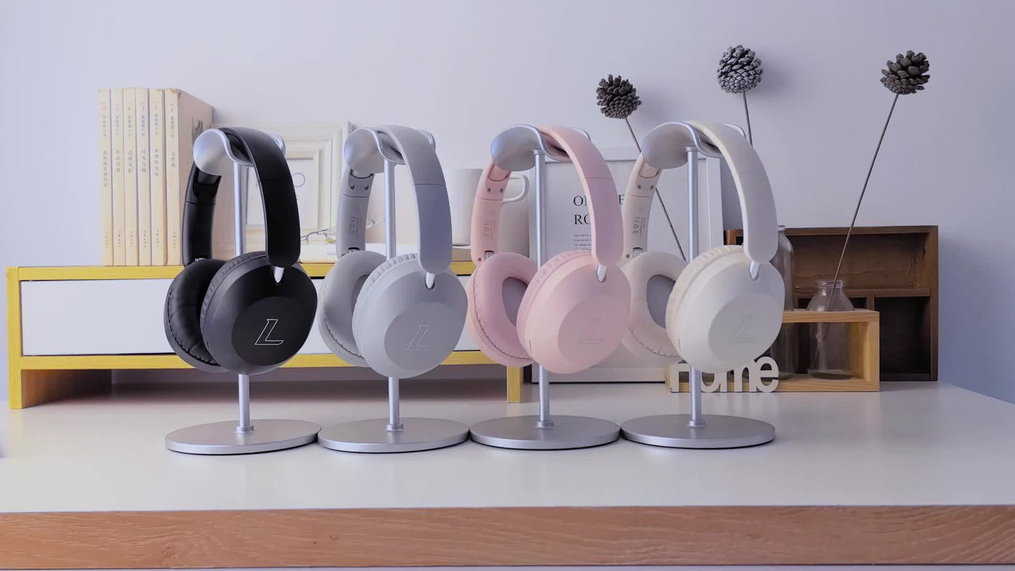 Wireless Headset with Pressure Relief Design, Bass Boost Built-in Microphone, Telescopic and Rotatable Flat Design, Auxiliary TF Mode for Gaming and Sports Use, Wireless Sports Earbuds, Office and Travel Compatible, Powerful