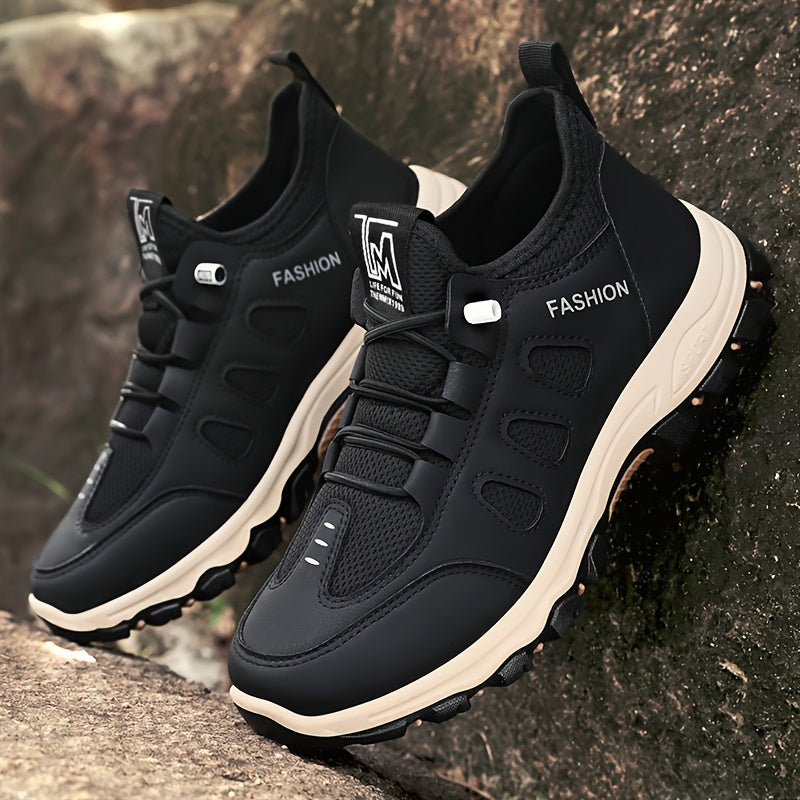 Men'S Casual Slip-On Sneakers - Breathable Knit Upper, Comfortable Low-Top Design with Round Toe, All-Season Wear, Stylish Gray and White, Casual Footwear Stylish Casual Shoes Comfortable Footwear