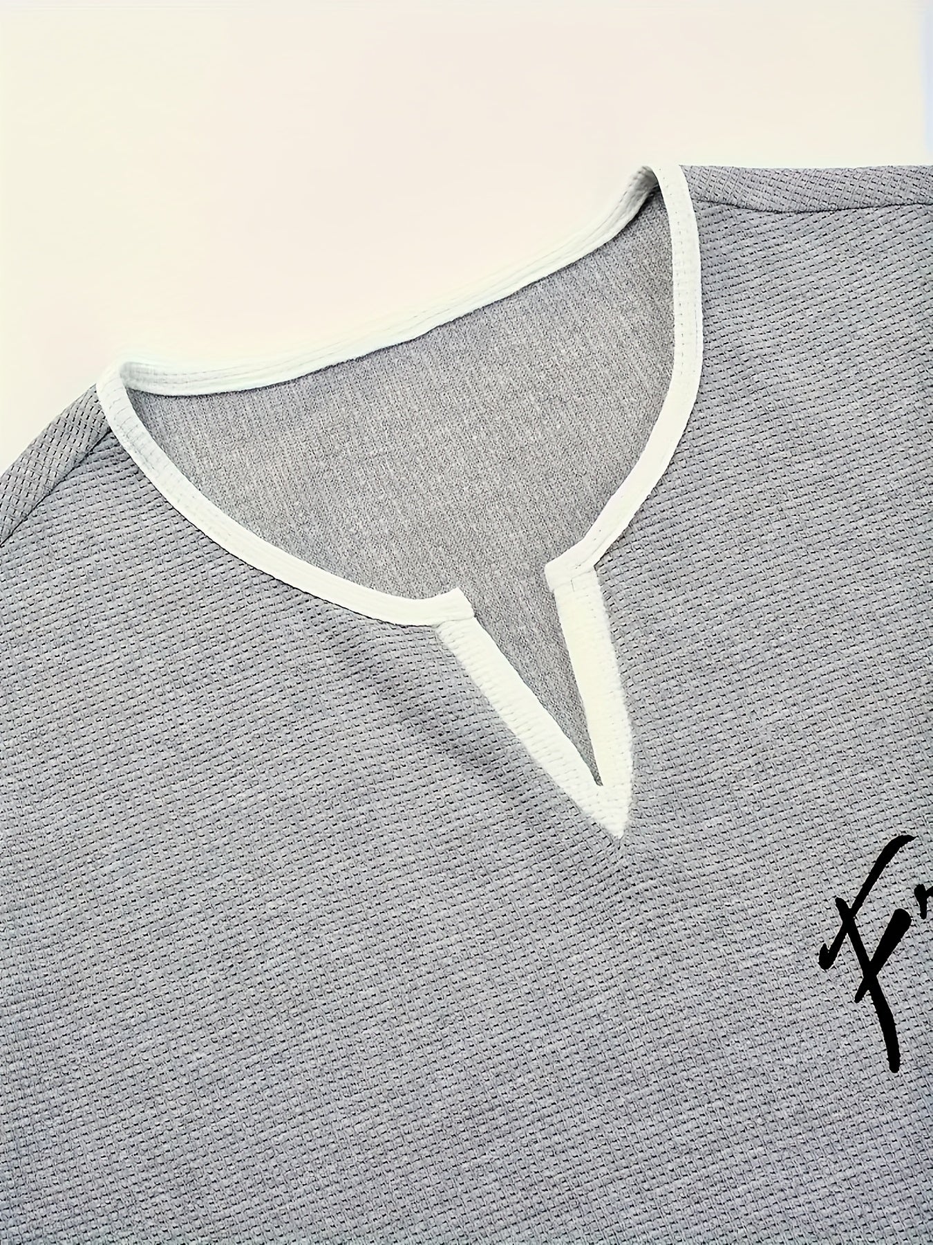 Pearson OBM Casual Stylish Waffle Outdoor Print T-Shirt, Men'S Short-Sleeve Y-Neck T-Shirt.