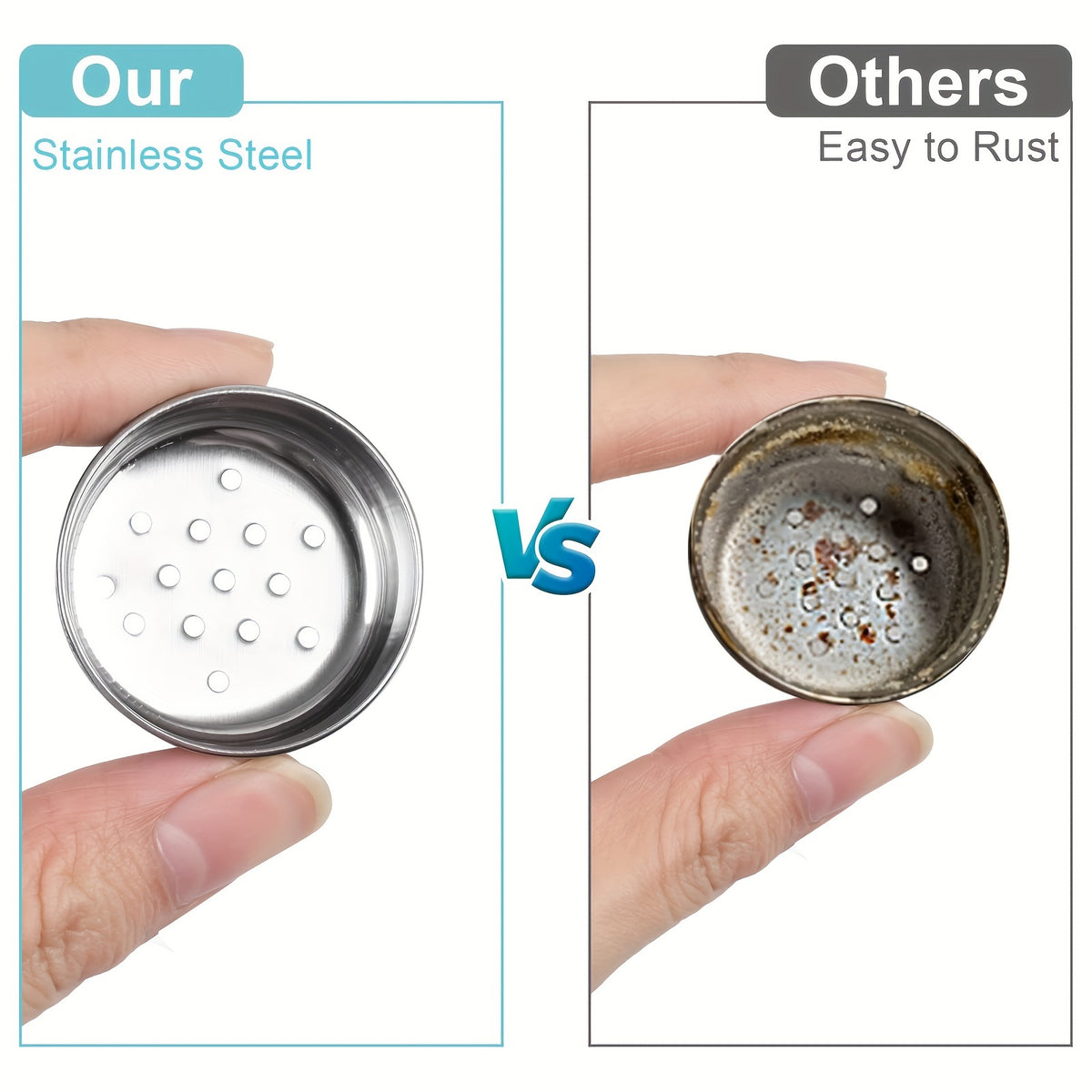 2pcs Salt And Pepper Shakers Set, Glass Spice Shaker With Stainless Steel Lid, Salt And Pepper Jar Set, Wedding Gifts, Mother's Day GiftsKitchen Supplies, Kitchen Decor Kitchen Accessories - ayq