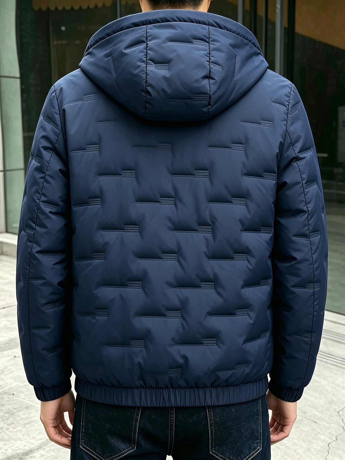 Men's Hooded Zipper Jacket for Fall Winter Outdoor Sports