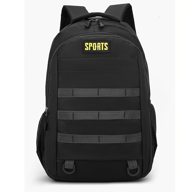 Sleek Urban, Men's Versatile Backpack for Travel, Camping Cycling - Large Capacity, Business Laptop Compartment, Durable Nylon