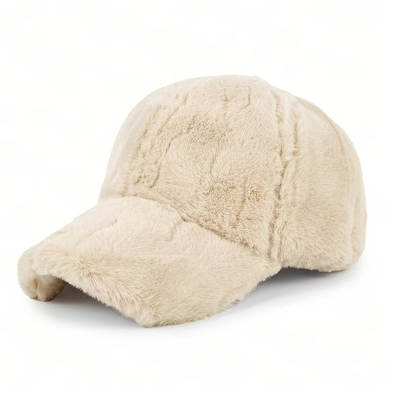 Cozy Fall/Winter Wool Knit Hat with Sun Protection Toggle