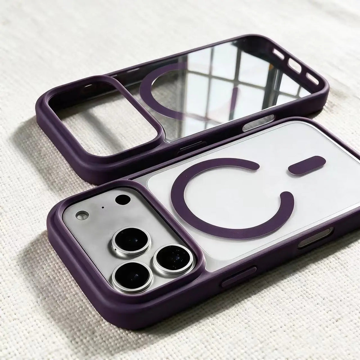 Magnetic Transparent Phone Case for iPhone 18 Pro Max with Wireless Ch