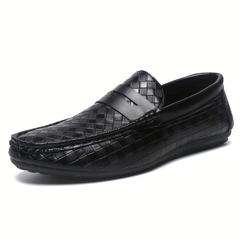 Men'S British Style Loafers - Comfortable Slip-On Moccasins with Round Toe, Faux Cover Upper & PVC Sole, Perfect for Casual Wear, Parties, and Weddings, Wedding Shoes