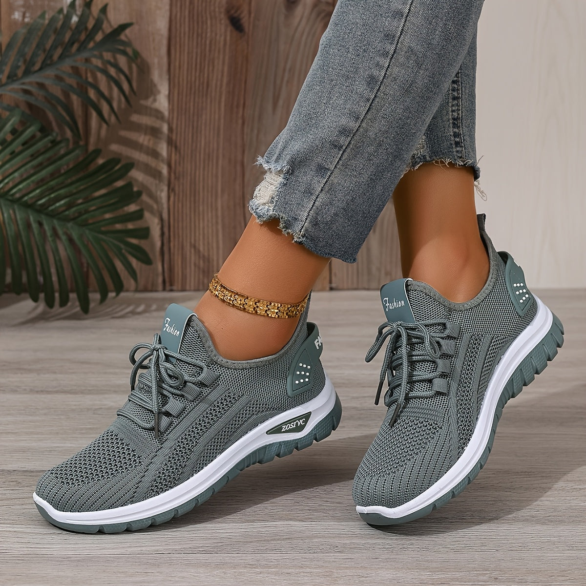 ZOSIVC Cheap Women's Shoes, Slip-on Sneakers for Women, White and Black Comfortable Summer Casual Beach, Vacation, Camping & Casual Attire Shoes | Mesh Upper Ladies' Sneakers - Gifts