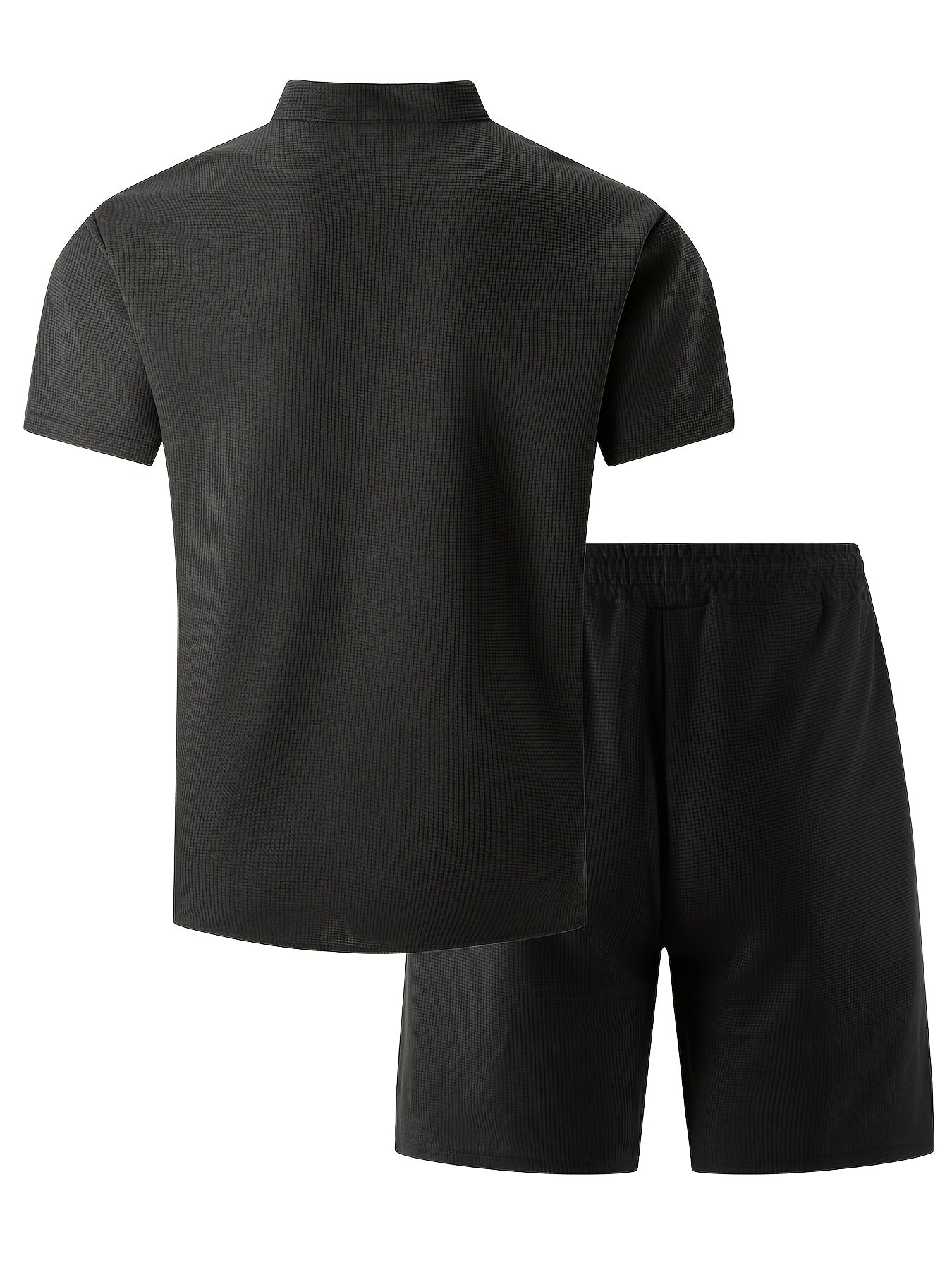 Men's Summer Waffle Knit 3-in-1 Set with Shorts and Pants
