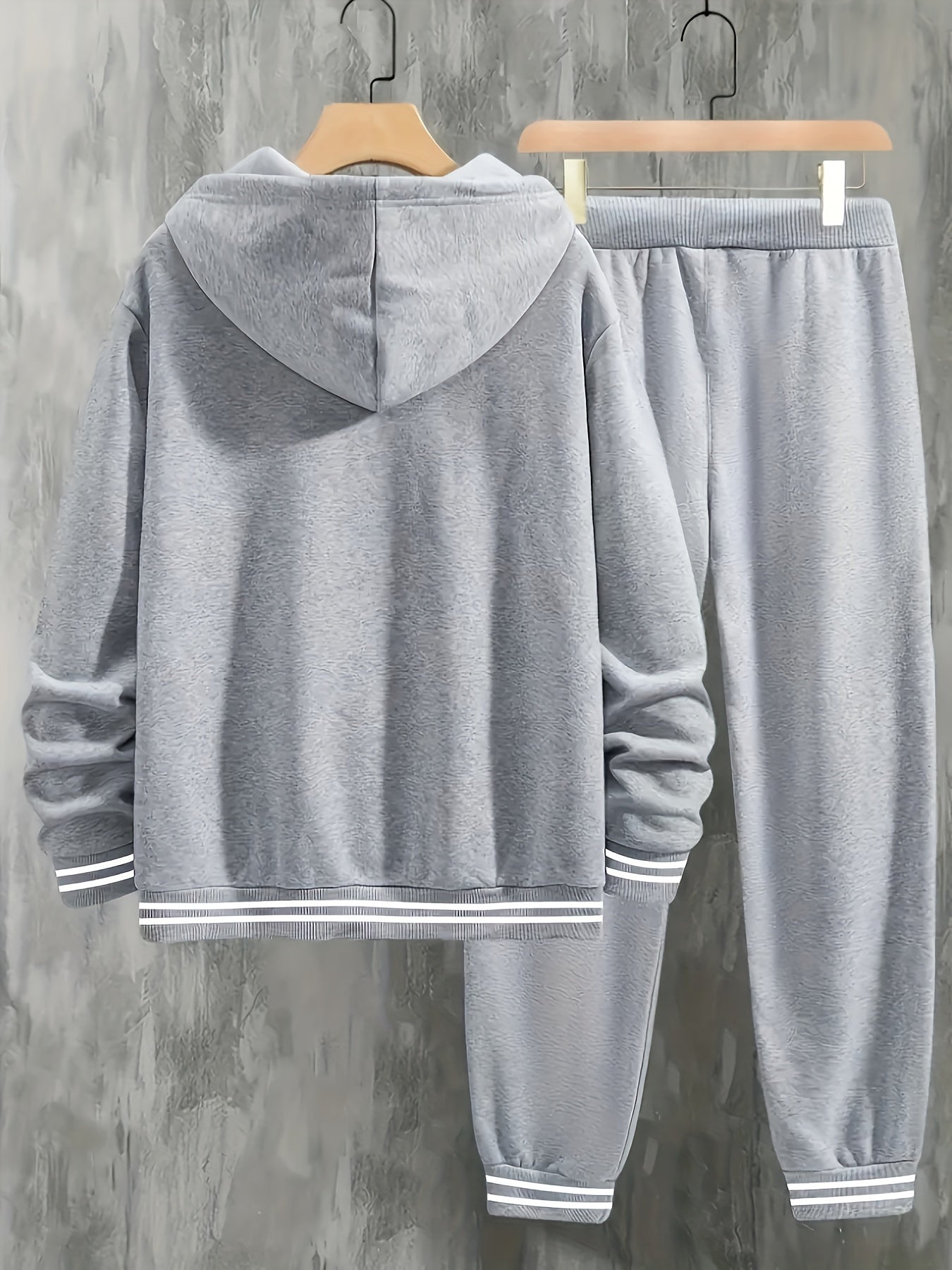 2025 New Men'S Paris Letter Print Hoodie And Drawstring Waist Pants Set, a Perfect Gift for Your Boyfriend.