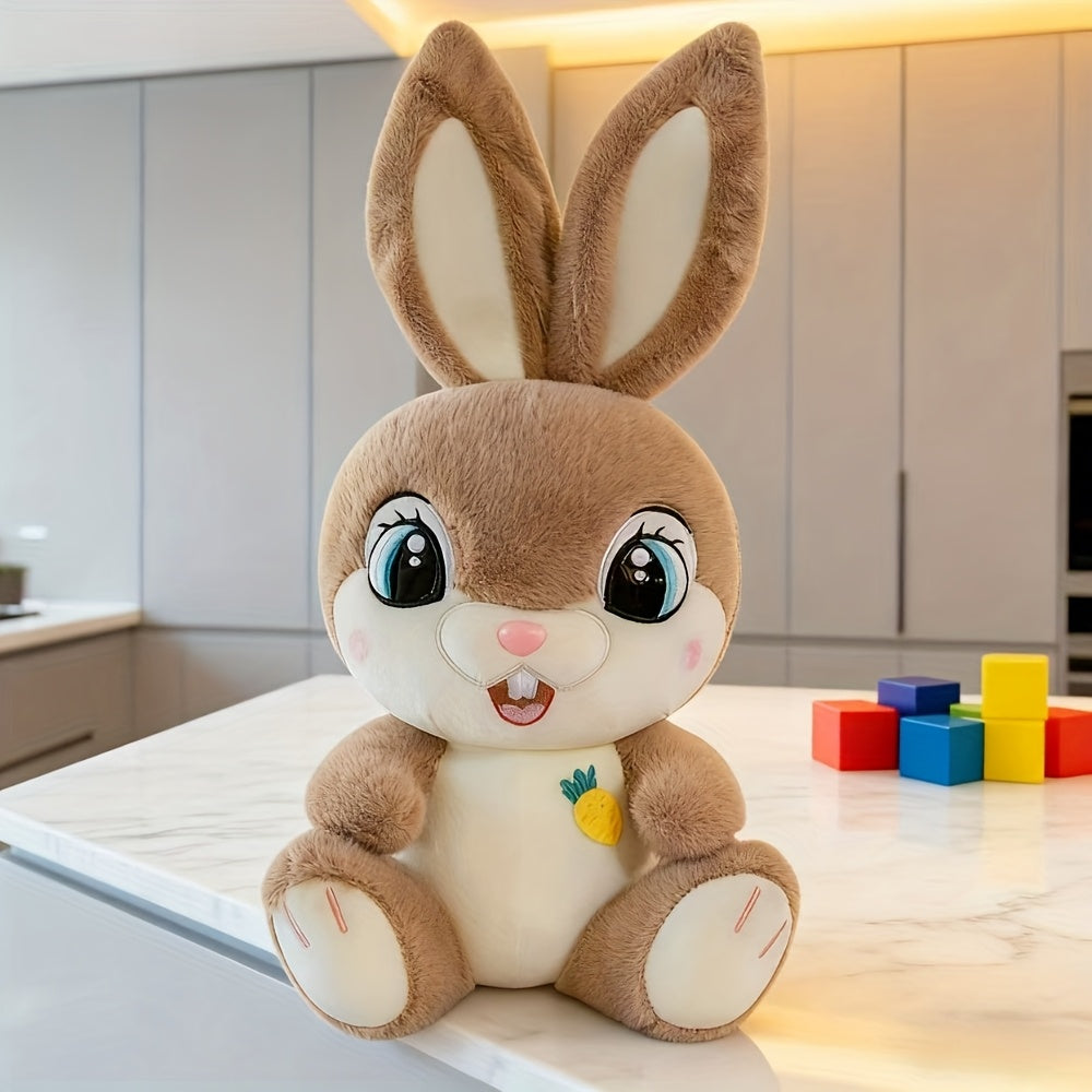 Charming And Delightful Plush Rabbit Toys for Cross-Border Gifting, Featuring Large-Eyed Adorable Rabbit Dolls, Cartoonish Long-Eared Bunnies, Perfect As Birthday And Holiday Presents for Girls