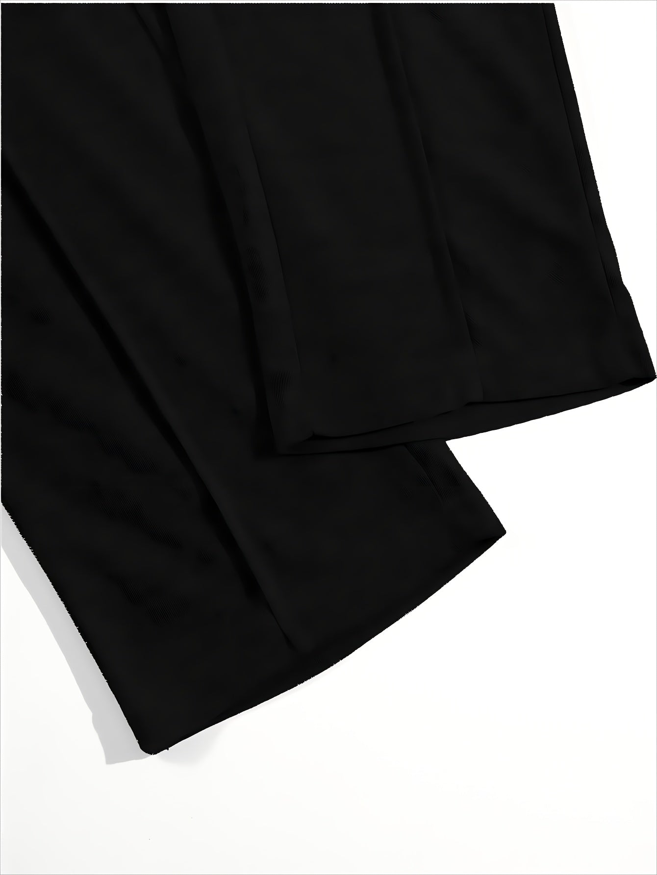 Men'S Summer Solid Color Trendy Casual Suit Collared Short Sleeve Long Pants Suit, Perfect for Outdoor