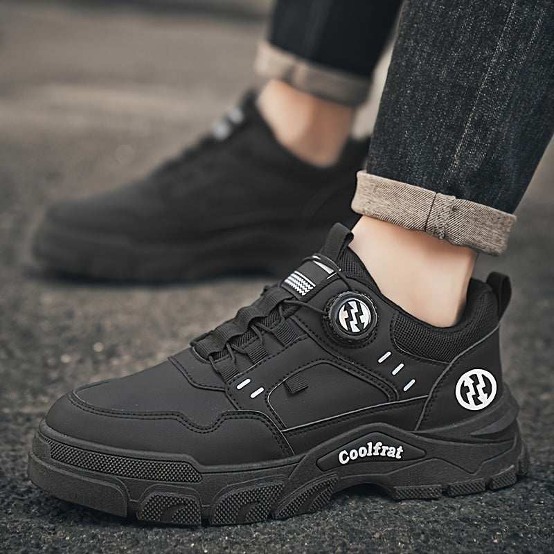 Men's Sports Shoes 2025 Spring New Low-Top Slip-On Rotating Button Comfortable Lightweight Trendy Casual Sneakers