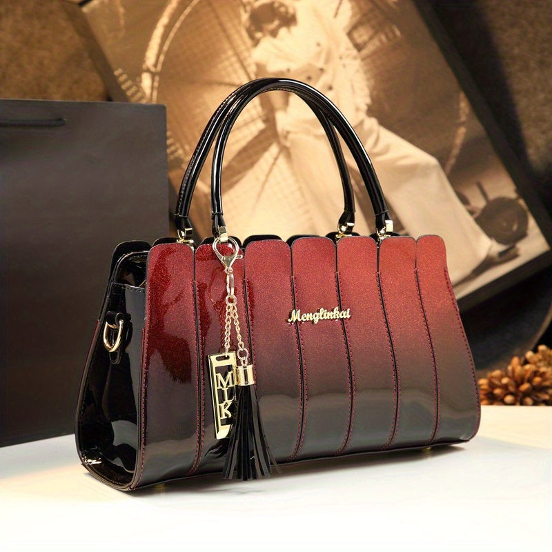 Vintage PU Leather Shoulder Bag with Removable Strap for Women