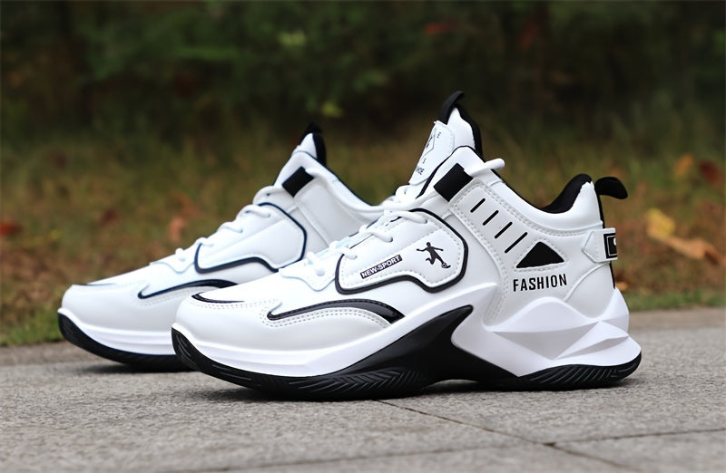 Men'S Basketball Shoes, Athletic Sneakers for Students, High-Top, Shock-Absorbing, Durable, Breathable Footwear Suitable for Concrete Surfaces.