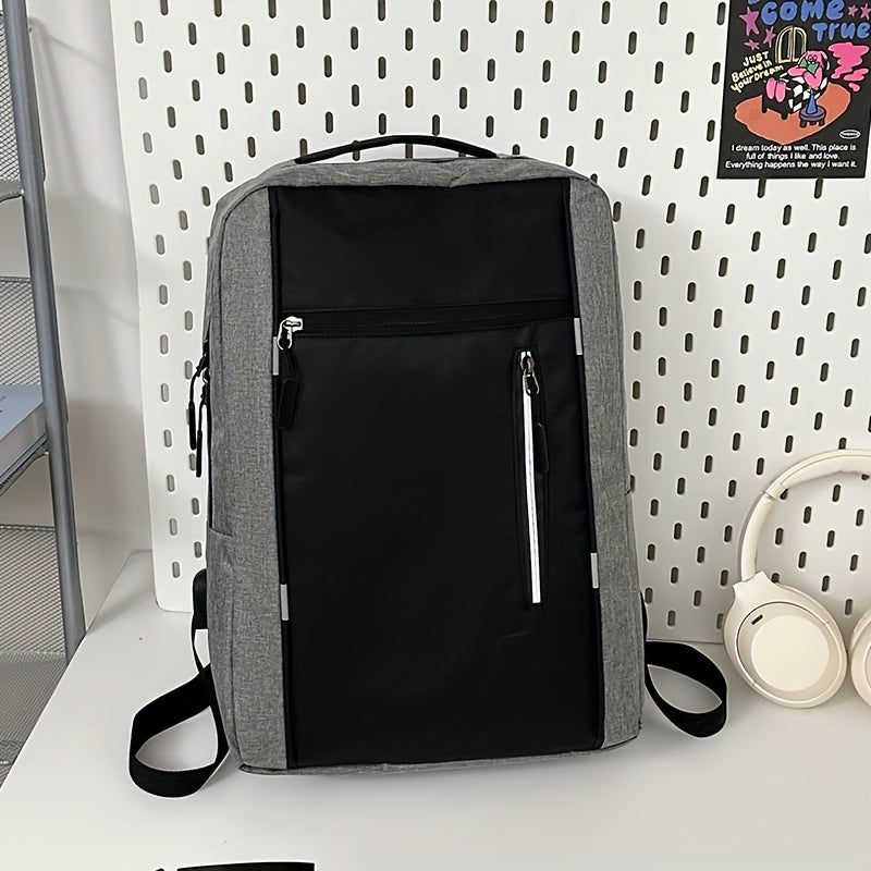 Three-piece minimalist computer backpack set, consisting of a lightweight shoulder bag, chest bag, and wallet, suitable for daily commuting and business use