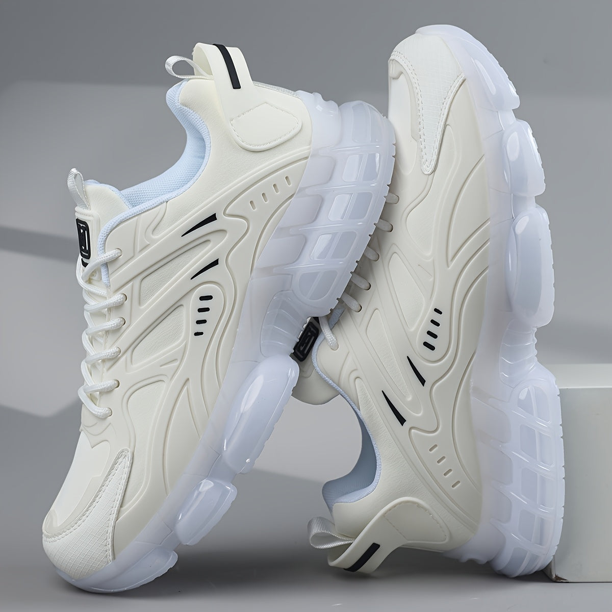 Men'S Athletic Shoes, Low-Top Casual Lace-Up Sneakers, Comfortable Footwear - ayq