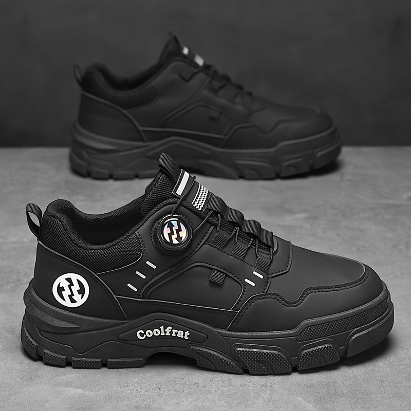 Men's Sports Shoes 2025 Spring New Low-Top Slip-On Rotating Button Comfortable Lightweight Trendy Casual Sneakers