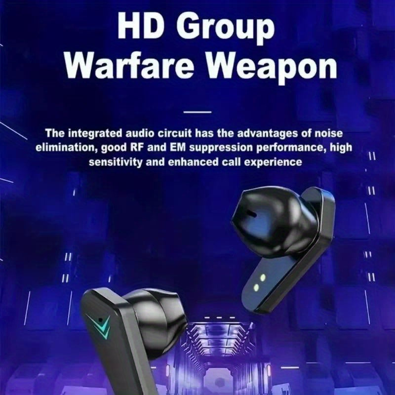 NEW X15 Earphones Bluetooth Wireless Gamer Headphones 65ms Low Latency Earbuds Fone Gamer Headset Gamer with Mic Handfree