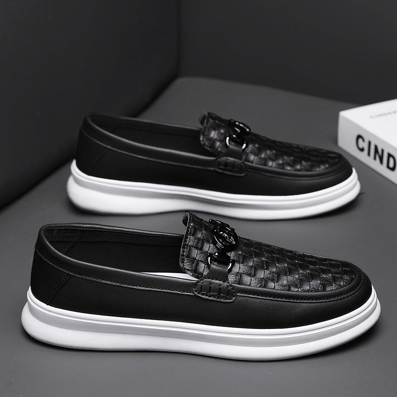 Men's Casual Slip-On Shoes Low Top PU Comfort All-Season