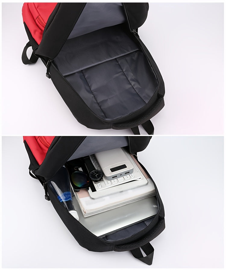 Durable Oxford Fabric Backpack - Spacious, Breathable, Adjustable Strap, Laptop Compartment, Ideal for Hiking, Camping, Travel, School Work - High 46cm, Long 32cm, Thick 19cm, School Backpack Adjustable Strap Backpack D