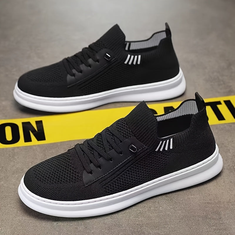 New Arrival - Men'S Breathable Knit Slip-On Sneakers, Slip-Resistant & Durable Casual Shoes with TPR Sole for Hiking, Outdoor, and Daily Wear - Beige