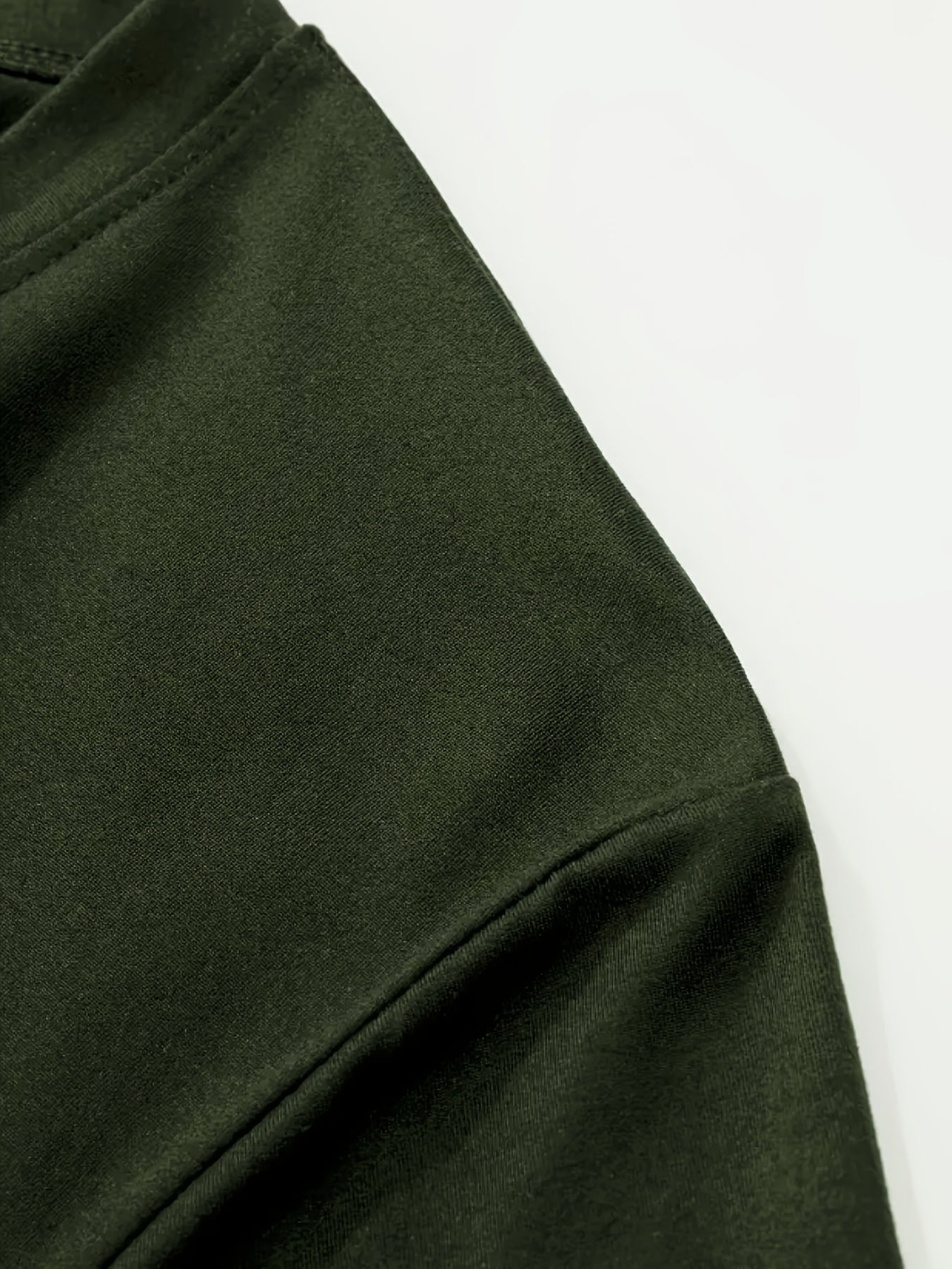 Men'S V-Neck Short Sleeve T-Shirt - Lightweight Breathable, Casual Fit, Solid Black, Perfect for Summer, High-Quality Knit Fabric, Everyday Tshirt Casual Style Comfortable Fit