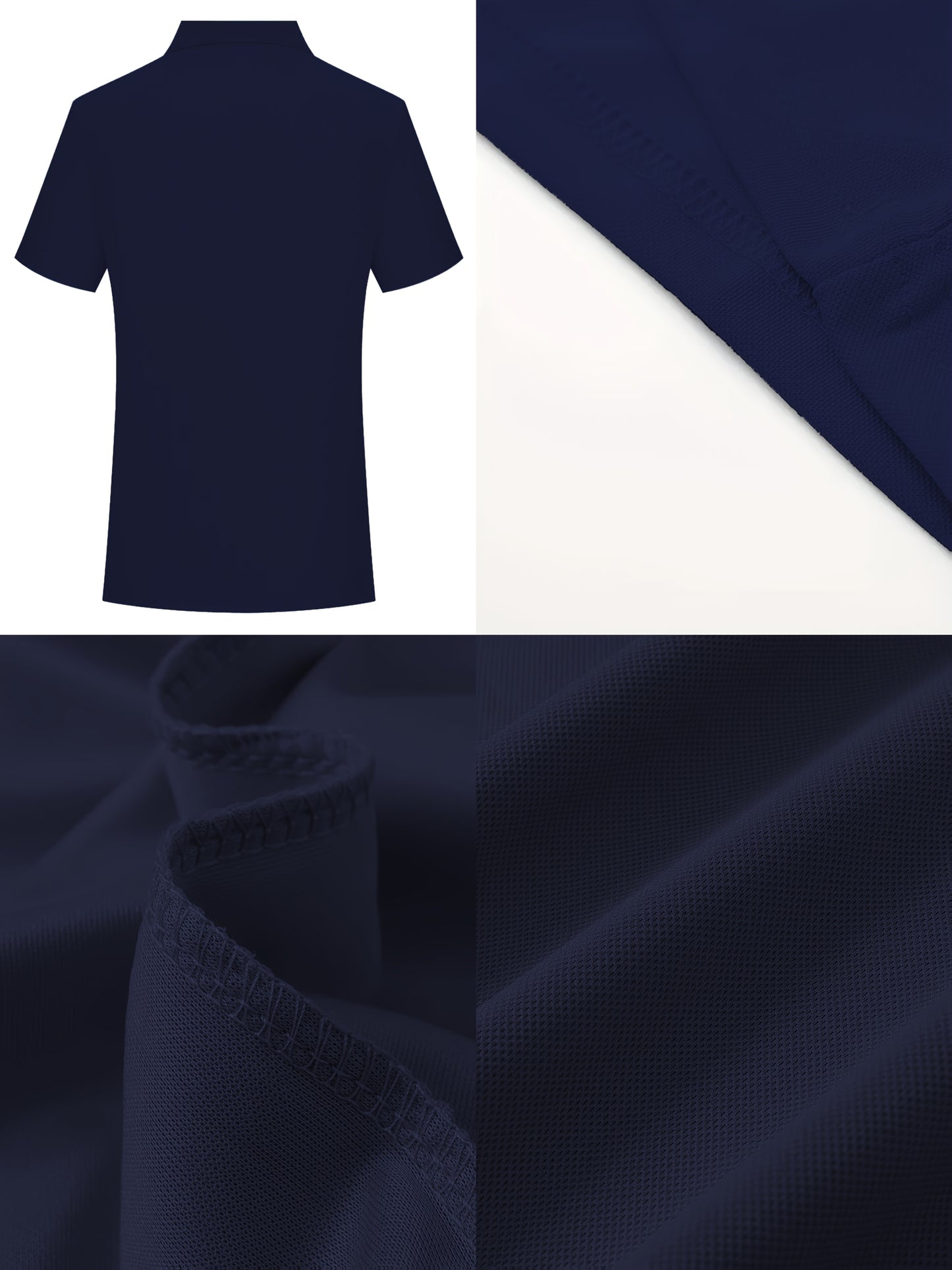 Men's Lightweight Breathable Shirt - Quick-Dry Polyester Button-Up Collar Formal & Casual Business-casual Office Wedding Party Attire - Easy-Care Everyday & Special Occasion Shirt, Easycare Fabric