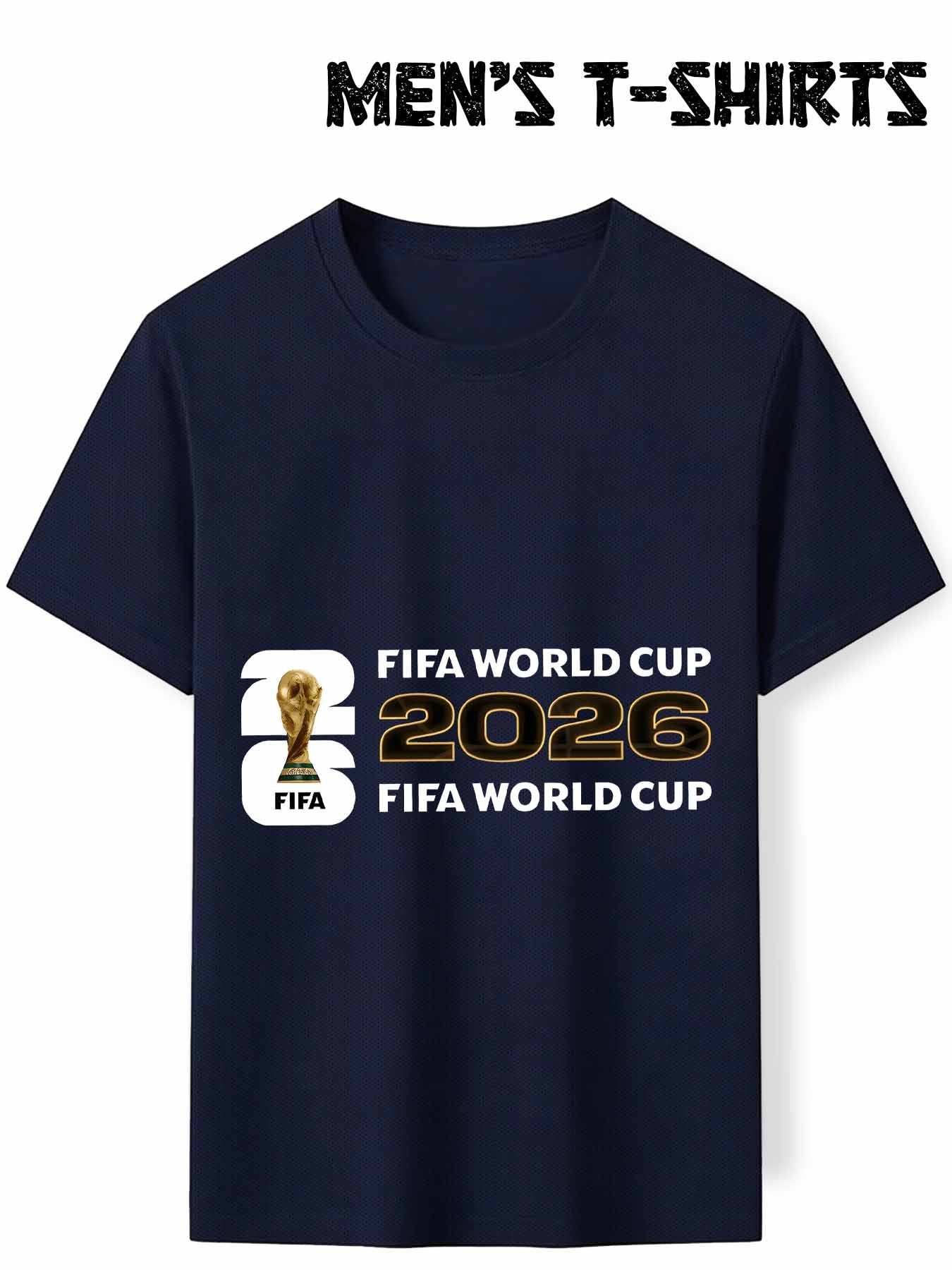 Men's FIFA World Cup 2026 Mesh T-Shirt, Casual Sporty Style