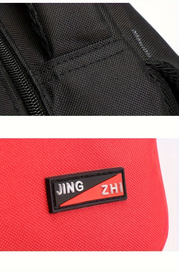 Durable Oxford Fabric Backpack - Spacious, Breathable, Adjustable Strap, Laptop Compartment, Ideal for Hiking, Camping, Travel, School Work - High 46cm, Long 32cm, Thick 19cm, School Backpack Adjustable Strap Backpack D