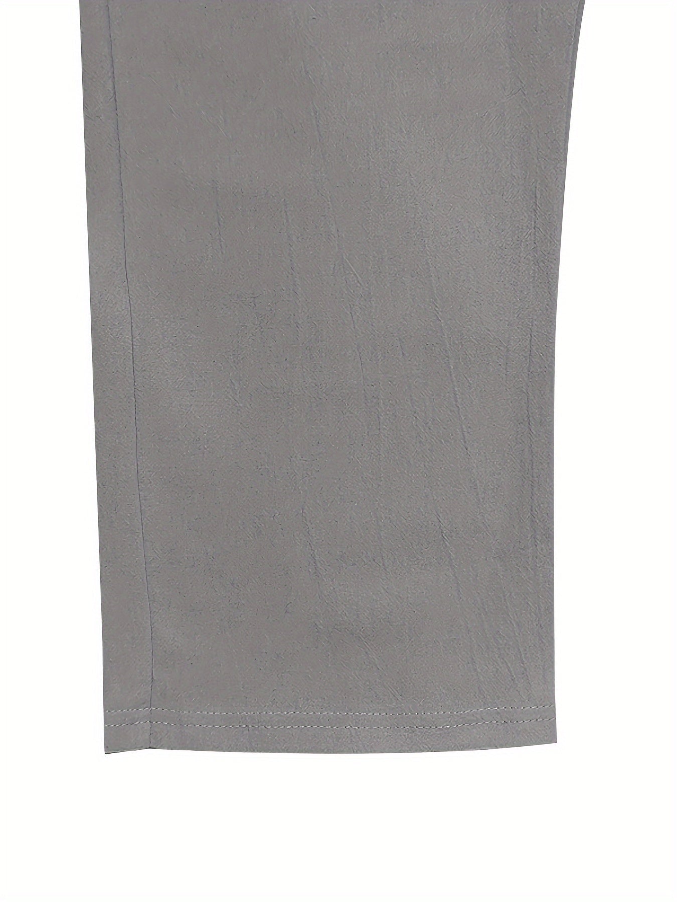Men'S Casual Linen Drawstring Pants - Comfortable Straight Fit, Lightweight & Breathable for Beach & Outdoor Activities, Beach Casual Wear|Straight Fit Pants|Lightweight Fabric