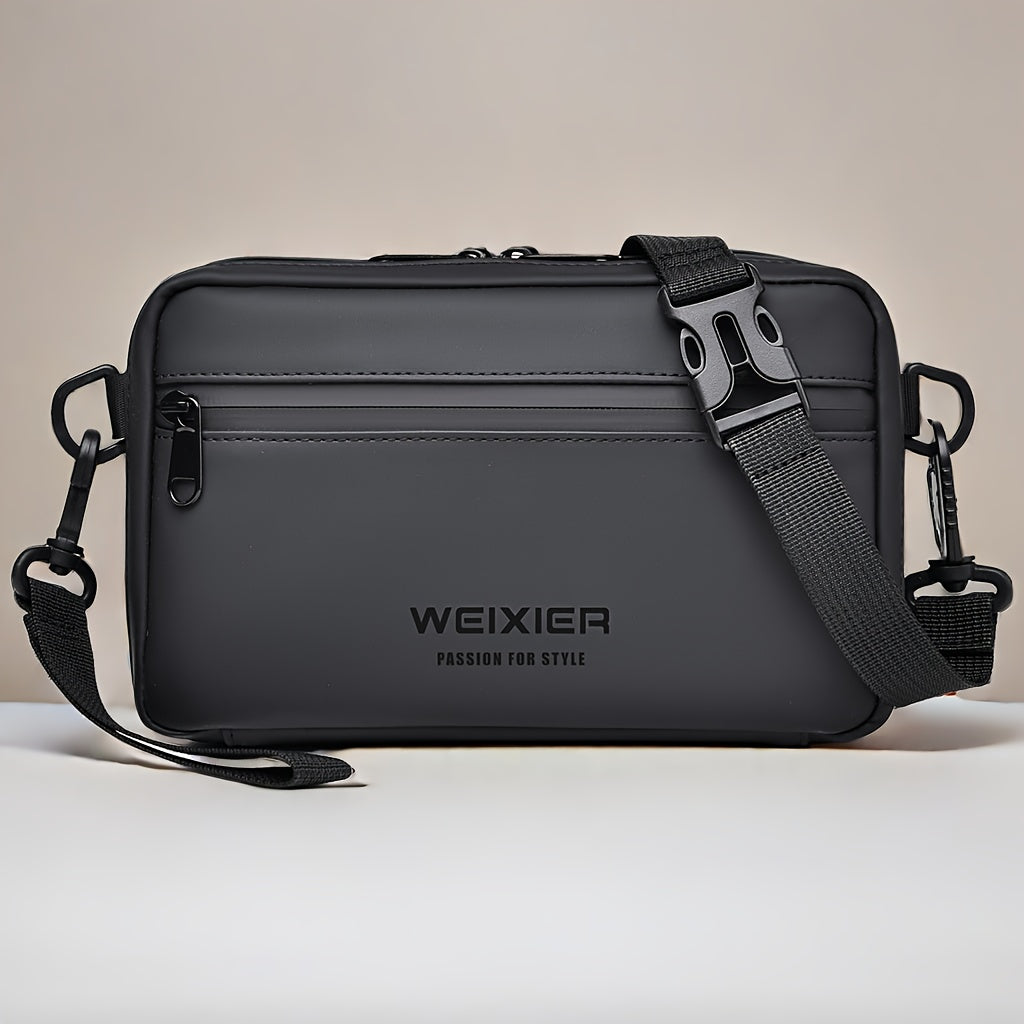 WEIXIER Unisex Fashion Messenger Bag, Shoulder Satchel with Detachable Strap, Polyester Lined, Business Briefcase for Commuting Outdoor, Ideal Gift for Husband Or Boyfriend