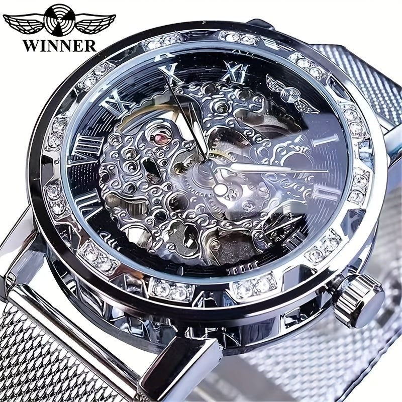 A Genuine Mechanical Watch With A Hollow Design For Men, A Stylish And Cool Famous Watch, A Tech-savvy And Luxurious Hot Sale Men's Watch, A Casual And Versatile Branded Wristwatch.