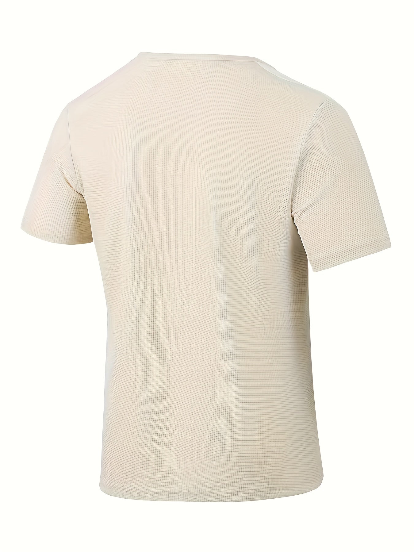 Men'S Casual Waffle Knit Short Sleeve T-Shirt with Drawstring Detail - Maroon Black, Round Neck, Breathable Polyester Fabric for Summer Outings, Casual Weekend Wear Round Neck Tee Stylish Contrast Stitchin