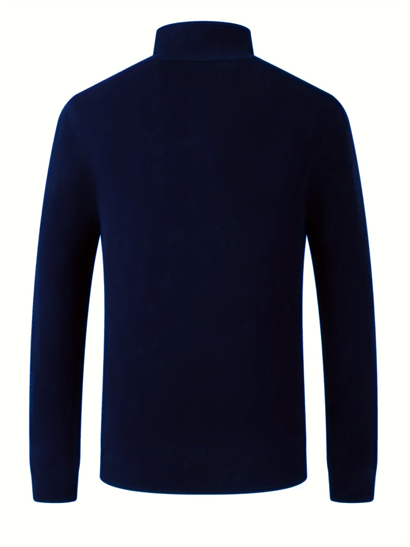Men's Spring/Autumn Semi-High Neck Simple Outdoor Versatile Long Sleeve T-Shirt