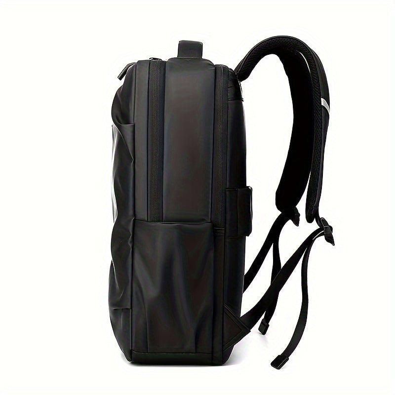 Tic-Tac-Toe Men'S Lightweight Large Capacity Backpack - Casual Minimalist Design with Multiple Compartments, Durable Fabric for Outdoor Travel, Commuting Work, Travel Backpack, Commuting Bag, Modern Backpack, Sturdy Constru