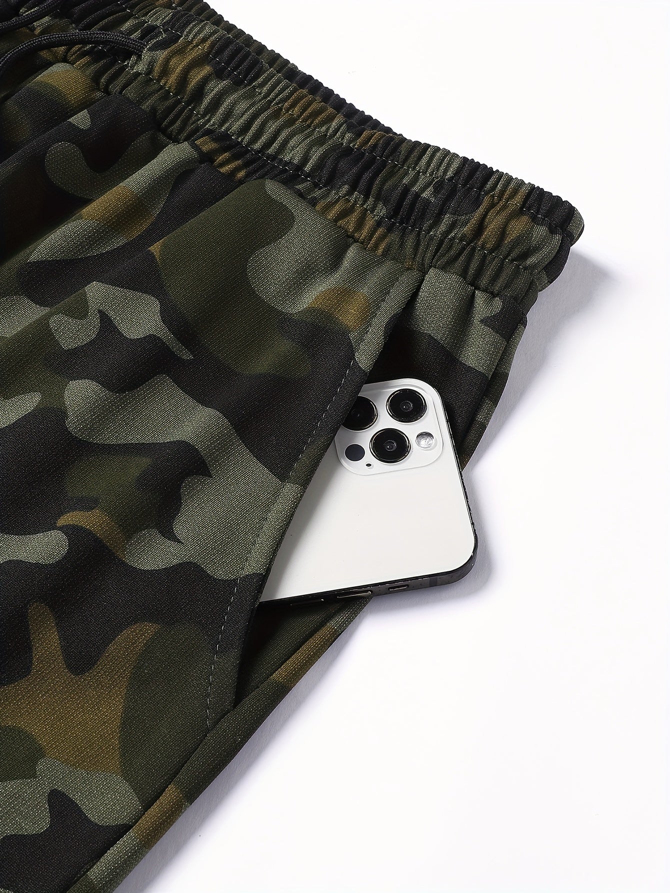 Men'S Camouflage Short Sleeve T-Shirt & Pants Set - Breathable, Quick-Dry Knit Fabric, Casual Style, Regular Fit, Ideal for Outdoor Activities, Hiking, and Fishing, Outdoor Clothing | Casual Style | Comfortable Fit