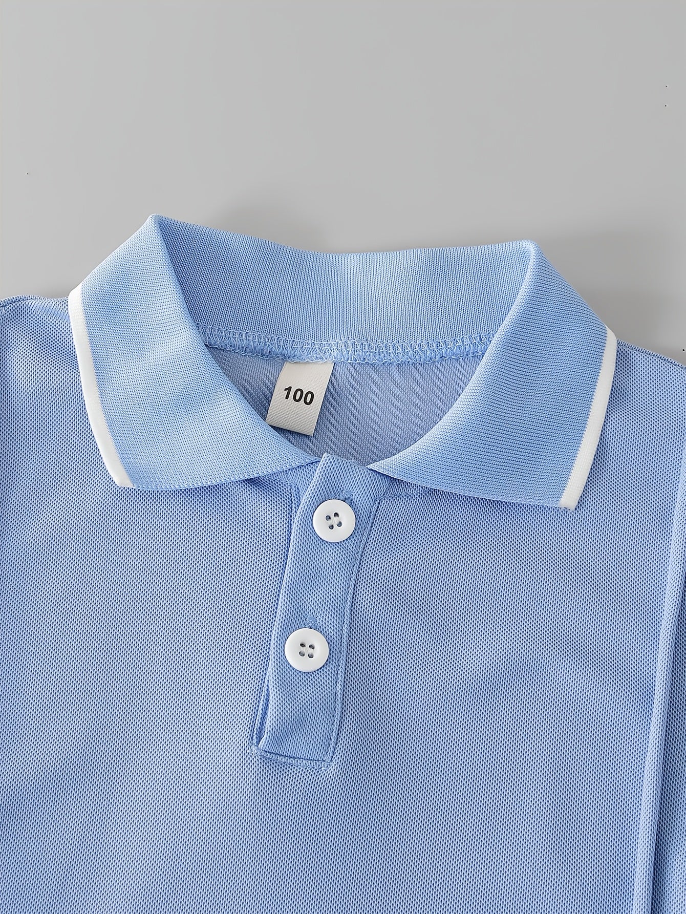 Boys' Summer Polo Shirt & Shorts Set, Casual Lightweight 2-Piece