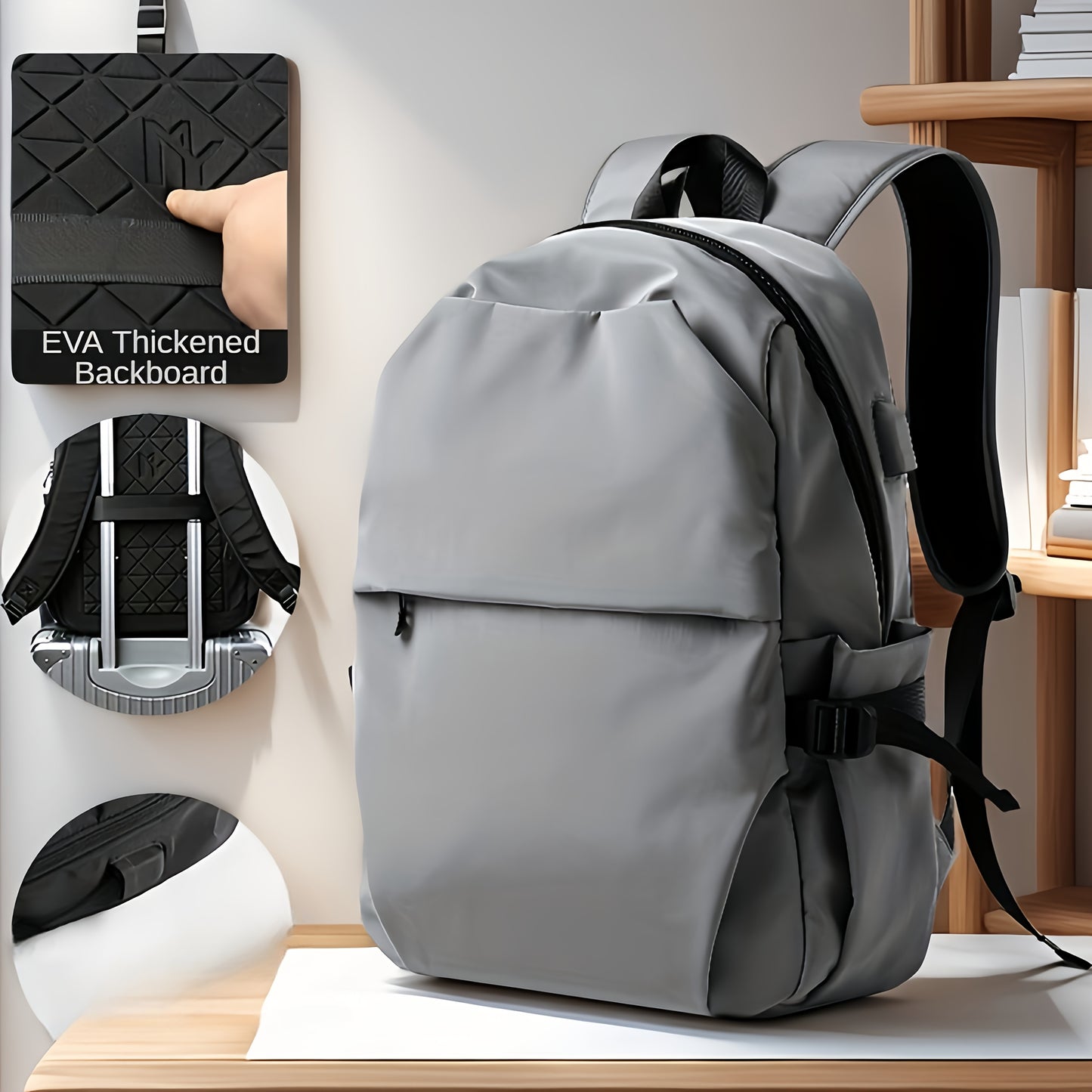 Men's Anti-Theft Business Laptop Backpack for 16.5 Inch Laptop