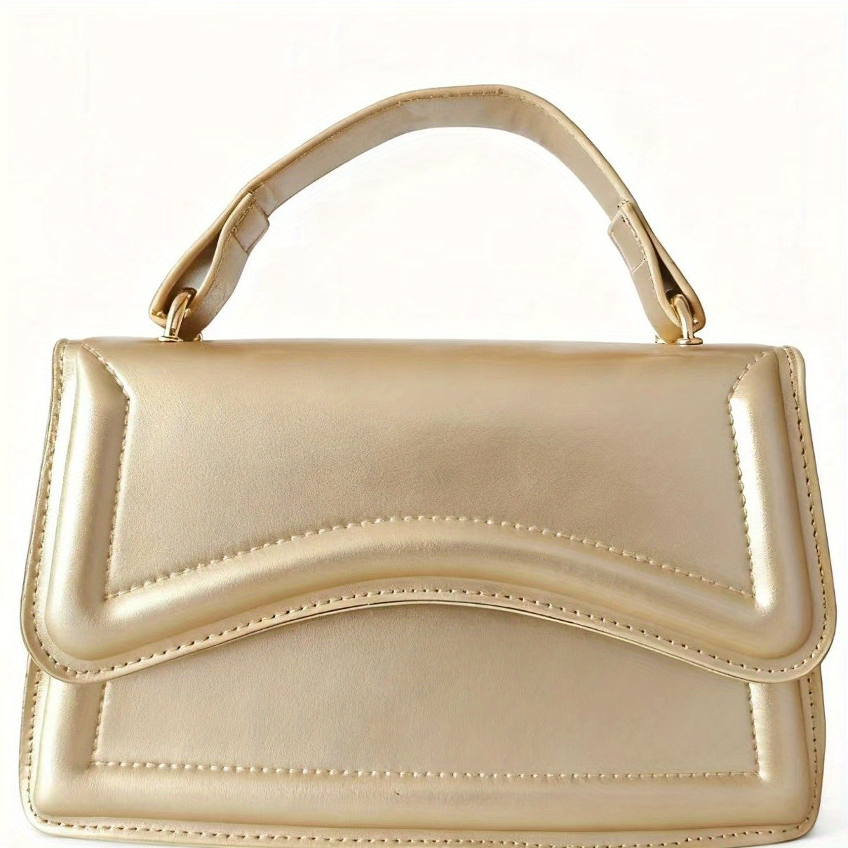 Fresh and trendy small square bag, one shoulder crossbody bag, youthful and sweet style, magnetic buckle closure bag, solid color, internet famous and popular bag