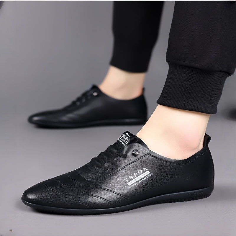 Men's White EVA Soft Sole Casual Sneakers - Low-Top Lace-Up Shoes with Rubber Outsole, Comfortable Versatile Design for Casual Attire, Shoes Sneakers, Comfortable Footwear, Minimalist Style, Cushioned Insole, Urban Style